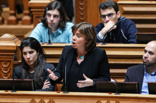 Catarina Martins no parlamento