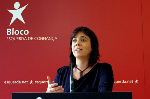 Catarina Martins: "Se sai um país, outros podem sair. A especulação será fortíssima e Portugal é o país que está mais frágil". Foto de Paulete Matos