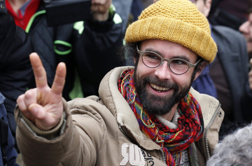 Cédric Herrou julgado em França por ajudar migrantes. Foto de Sebastien Nogier Lusa/EPA