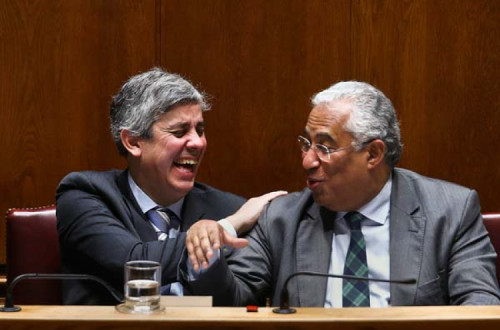 Mário Centeno e António Costa.