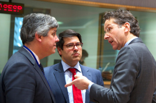 Mário Centeno, Mourinho Félix e Jeroen Dijsselbloem