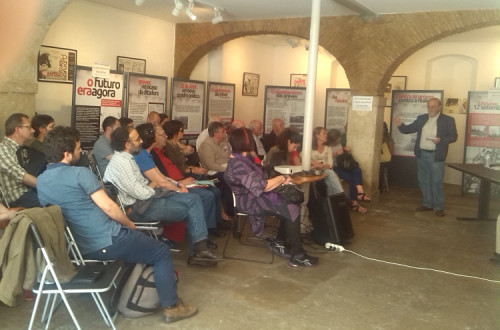 Testemunhos de protagonistas das greves enriqueceram as intervenções iniciais. Foto de Luis Leiria