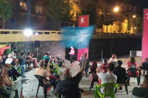 Comício do Bloco em Peso da Reǵua .- Foto de Joni Ledo