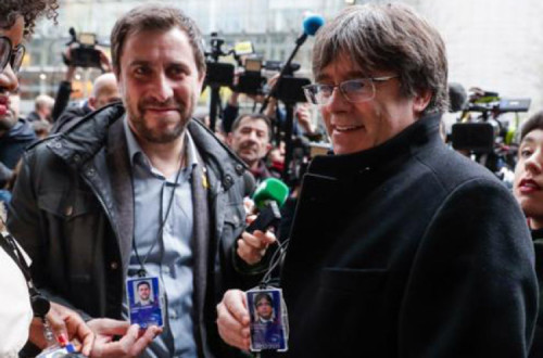Toni Comin e Carles Puigdemont