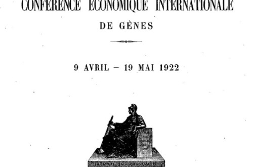 Em 15 de abril de 1922, numa conferência económica internacional, os governos ocidentais apresentaram um programa de exigências visando resolver a seu contento o contencioso à volta do repúdio das dívidas