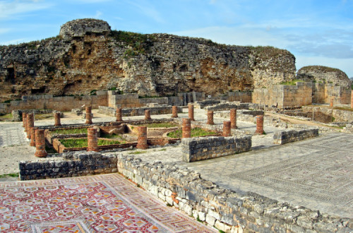 Vestígios romanos em Conímbriga.