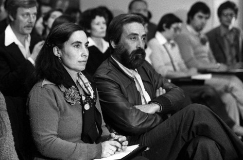 Carlos Antunes com Isabel do Carmo durante o seu julgamento. Foto de Luís Vasconcelos/Lusa.