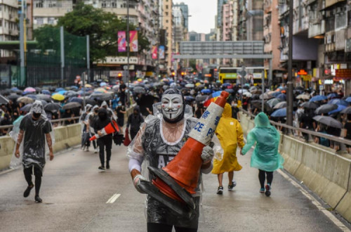 Protesto em Hong Kong