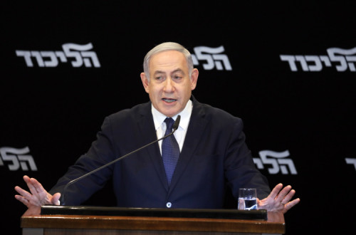 Netanyahu justifica o pedido de imunidade parlamentar face aos julgamentos sobre corrupção. Janeiro de 2020.