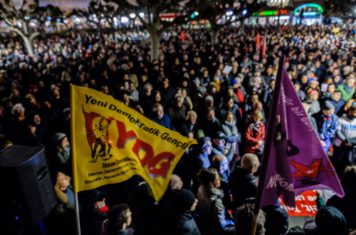 Vigília em Frankfurt esta quinta-feira.
