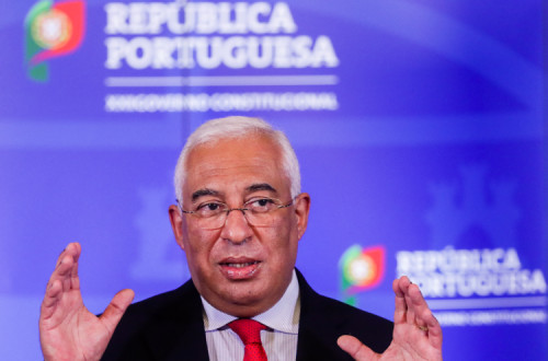 António Costa durante o anuncio das novas medidas restritivas para a época do Natal no contexto de combate à pandemia de covid-19 no país.