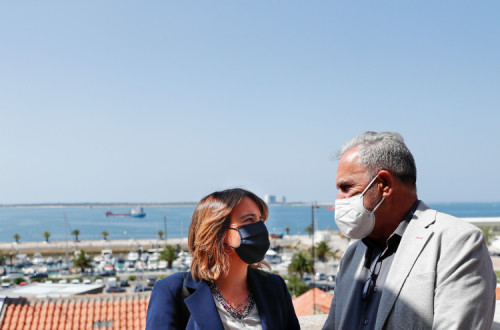 Fernando Pinho e Catarina Martins. Foto de ANTÓNIO COTRIM/LUSA.