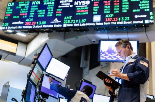Corretores na Bolsa de Nova Iorque
