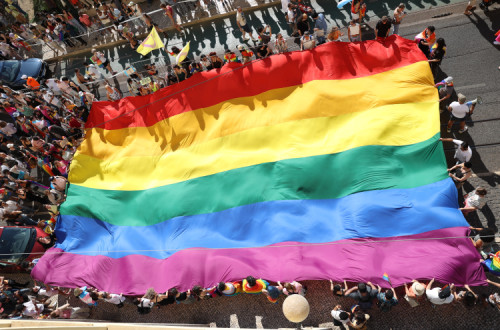24ª Marcha do Orgulho LGBTI+ em Lisboa. Foto de MIGUEL A. LOPES/Lusa.