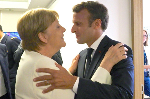 Angela Merkel e Emmanuel Macron
