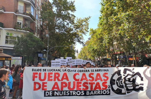 Manifestação em Madrid