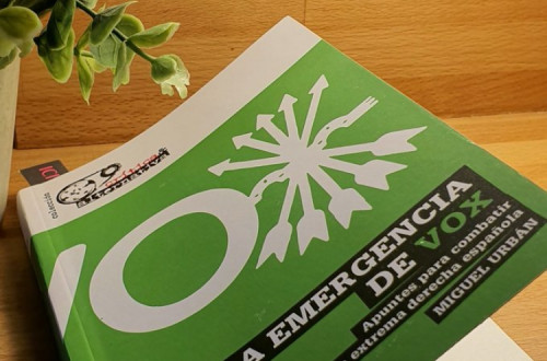 Foto da capa do livro de Miguel Urban "A emergência do Vox".