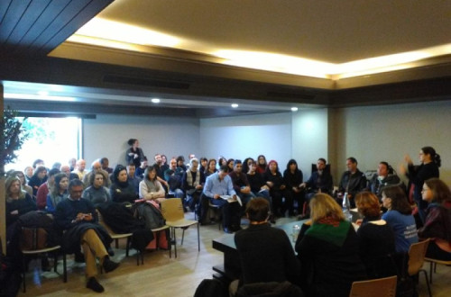 Sessão sobre os direitos dos cuidadores em Portugal promovida pelo Bloco de Esquerda, Porto 6 de janeiro de 2018 – Foto de Adriano Campos