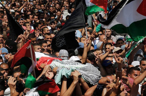 Funeral de Mohamad Abu Jedeir, de 16 anos: gritos de Intifada