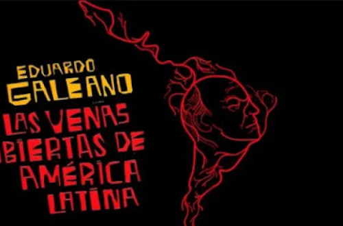 Pormenor da capa de uma das edições de As veias abertas da América Latina.