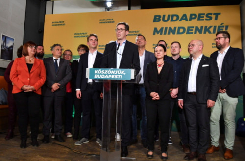 Gergely Karacsony, o novo presidente da Câmara de Budapeste, eleito neste domingo – Foto de Zoltan Balogh/Epa/Lusa