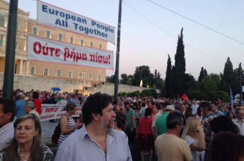 O problema de Merkel e Obama é que o Syriza continua a gozar de um grande apoio eleitoral. Foto de Renato Soeiro