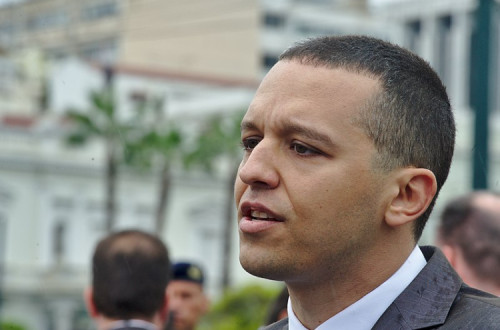 Ilias Kasidiaris em 2016. Foto de DTRocks/Wikimedia Commons.