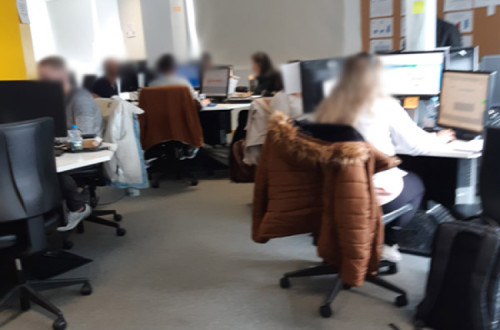 Trabalhadores do call-center