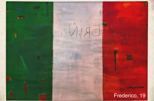 Bandeira da Irlanda. Ilustração de Frederico Mira George. 2019