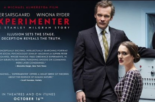 O filme Experimenter, de Michael Almereyda centra-se essencialmente nas experiências desenvolvidas a partir de 1961, na Universidade de Yale, em torno da obediência individual à autoridade