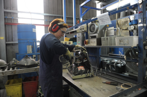 Trabalhadora. Foto de Paulete Matos.