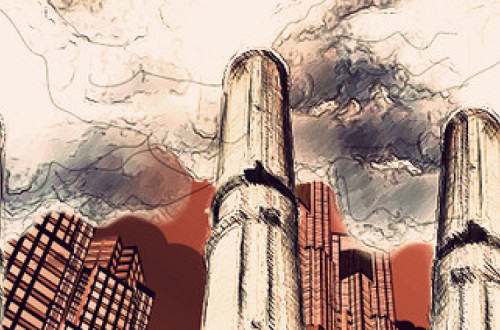 Mercado de carbono. Ilustração de Corporación Ruta N.