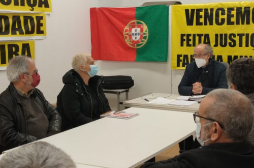 Reunião do Bloco com a ATMU. Janeiro de 2022. Foto: Interior do Avesso.