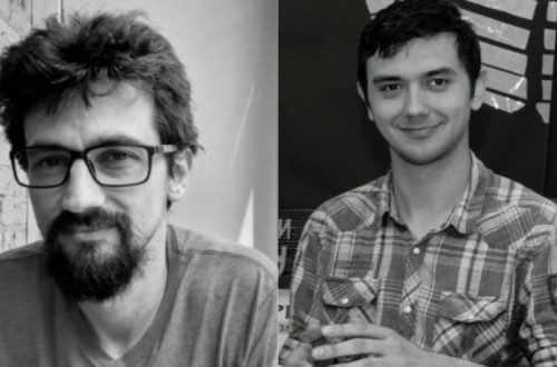 Denys Gorbach e Denis Pilash. Fotos da revista Commons.