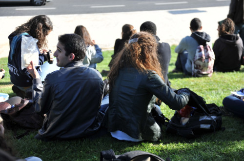 Alunos. Foto de Paulete Matos.