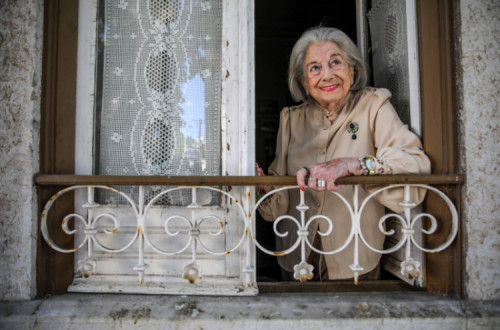 Eunice Muñoz (1928-2022), em 21 de setembro de 2021 – Foto de André Kosters/Lusa