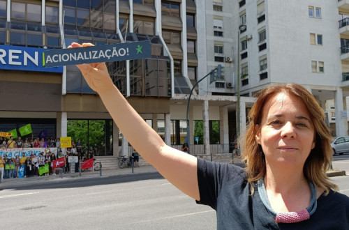 Catarina Martins este sábado no roteiro climático - foto esquerda.net