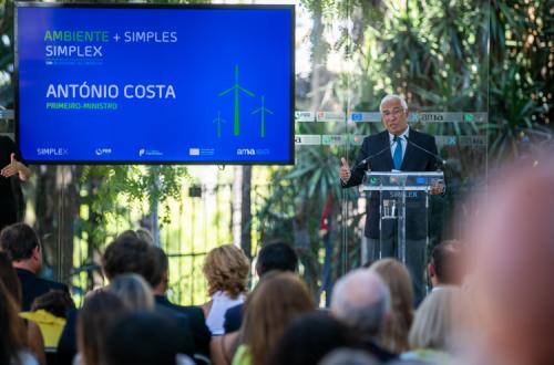 António Costa apresenta o "Simplex do Ambiente". Foto de José Sena Goulão/Lusa.