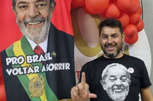 Marcelo Arruda na sua festa de aniversário.