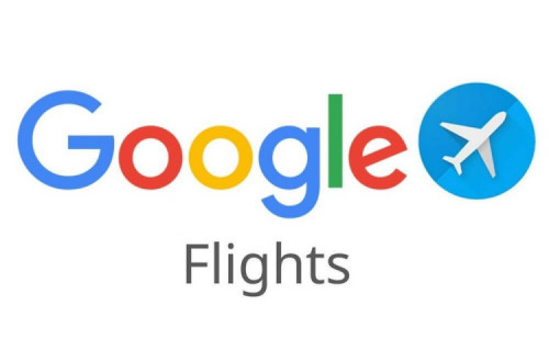 Logotipo da Google Flights.