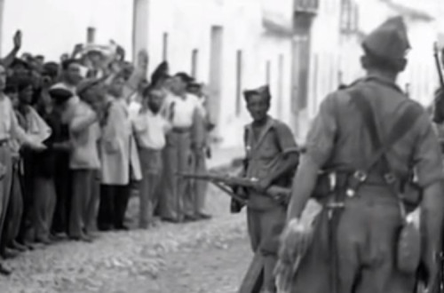 Repressão franquista em Badajoz. Foto reproduzida do El Salto Diário.