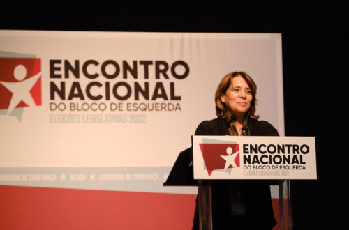 Catarina Martins no encerramento do Encontro do Bloco de Esquerda - Foto de Ana Mendes