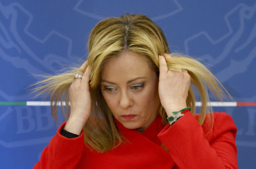 Giorgia Meloni. Foto de FABIO FRUSTACI/EPA/Lusa.