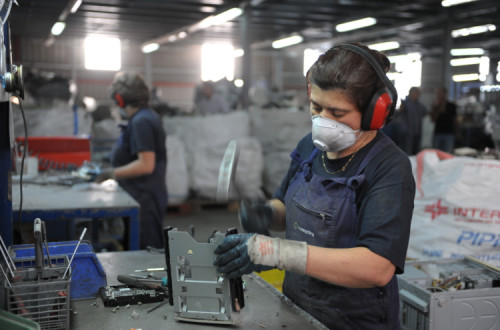 Trabalhadores. Foto de Paulete Matos.