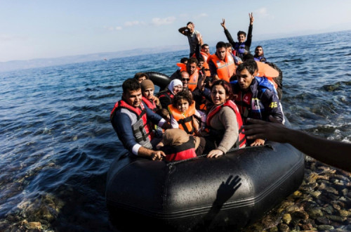 Pessoas migrantes resgatadas no mar Egeu - Foto ACNUR (arquivo)