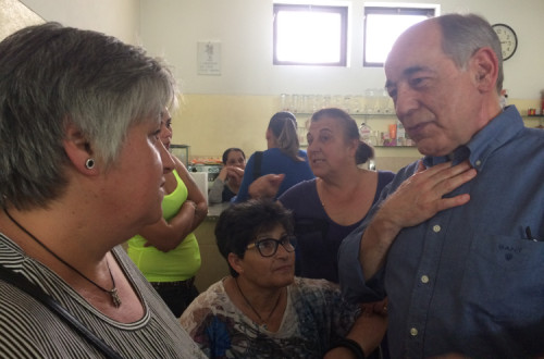 João Semedo no bairro de Aldoar