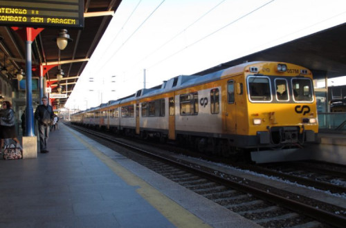 comboio da CP na estação