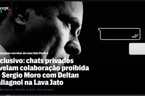 Abertura da terceira reportagem do The Intercept Brasil