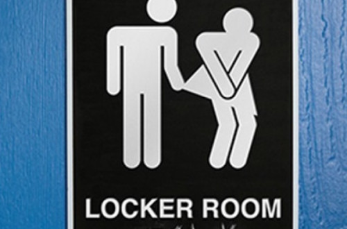 Cartaz da peça Locker Room Talk.
