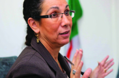 Louisa Hanoune. Foto de Souhil B, El Watan.